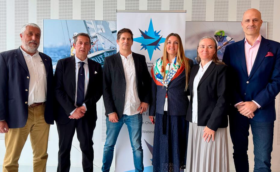 Der neu gewählte EUROSAF-Vorstand, von links nach rechts: Michael Mifsud (MLT), Francesco Ettorre (ITA), Roland Regnemer (AUT), Pınar Coşkuner Genç (TUR), Anne Malledant (FRA), Balazs Hajdu (HUN)