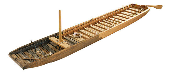 Plattbodenschiffe wie der Lastkahn aus Xanten waren im römischen Rheinland die wichtigsten Fahrzeuge für Transporte auf Binnengewässern.