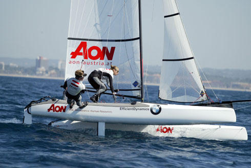 Zajac/Frank peilen im Nacra17 einen Platz am Podium an