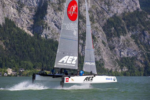 GC32 mit Nico Delle-Karth und Niko Resch beim Training am Traunsee