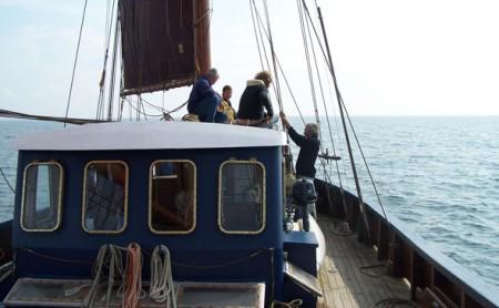 Die Gaffelketsch Noah zu skippern ist eine in jeder Hinsicht herausfordernde Aufgabe