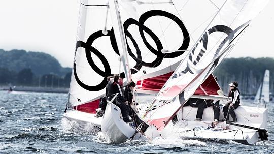 Sieht aus wie eine typische Matchrace-Situation ¿ doch alle beteiligten Segler sind blind