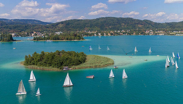 Wer am Woerthersee segelt, kann das FreeSeeLan für Online-Informationen nutzen