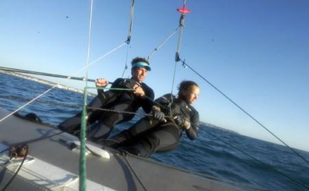 Beim ersten österreichinternen Nacra-Duell vor Palma hatten Thomas Zajac und Tanja Frank die Nase vorne, in Hyères wird weiter gekämpft