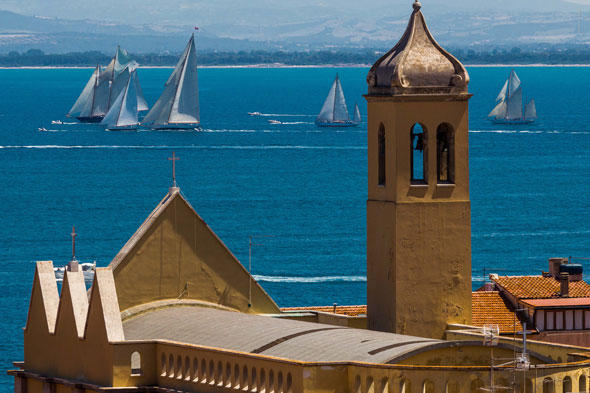 Oldtimer-Yachten vor Argentario ¿ ein eindrucksvoller Anblick