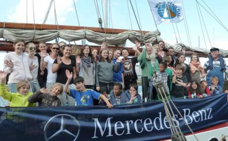 25 junge Menschen waren bei der Friedensflotte Ostsee auf 3 Schiffen ab Stralsund unterwegs
