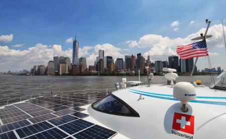 Die Planet Solar bei der Ankunft in New York