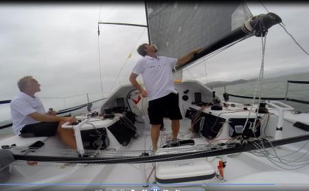 Christof steuert Vaquita ins Ziel des Transat Jacque Vabre 2013