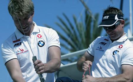 Autsch. 49er-Vorschoter Thomas Czajka (rechts) laboriert an einer schmerzhaften Sehnenscheidenentzündung im Handgelenk und muss pausieren. Bis zur WM ist er hoffentlich wieder fit.