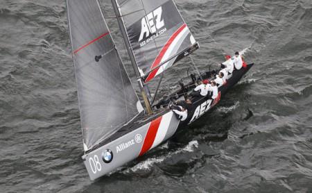 Fantastisch: Vor heimischem Publikum segelte das RC44 AEZ Sailing Team auf Rang 3 im Endklassement des Austria Cup