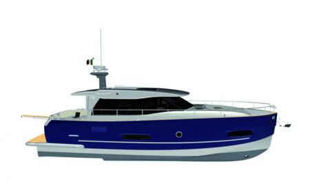 Eines der Highlights der Feichtner'schen Hausmesse: die brandneue Azimut Magellano 43 Hardtop