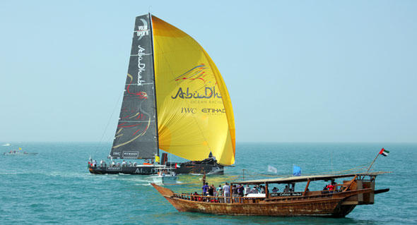 Abu Dhabi ¿ ein Segelrevier mit Zukunft? Die Teilnehmer des Volvo Ocean Race waren jedenfalls schon dort und zeigten sich begeistert