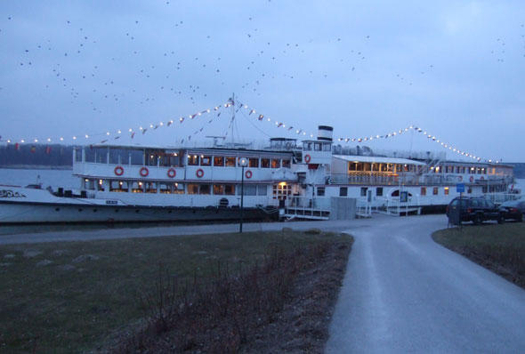 Traditionelle Location für das Yachtrevue-Boot-Tulln-Fest: MS Stadt Wien