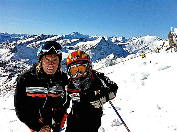 Wahrer Luxus. Ski-fahren mit Tochter Amanda (10) am Mölltaler Gletscher vor Sonnblick, Großglockner und Co.