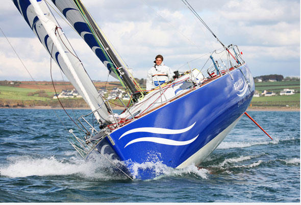 Boris Herrmann, neuer Darling der deutschen Seglerszene, an Bord der Beluga Racer