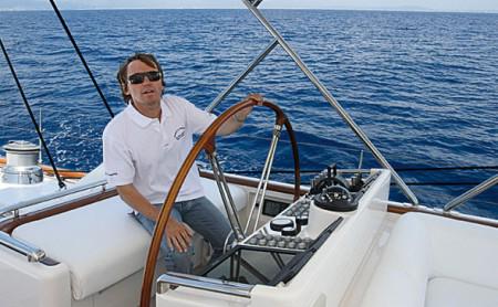 Bei der Arbeit auf einer Swan 112. Hab schon mehr geschwitzt in meinem Leben