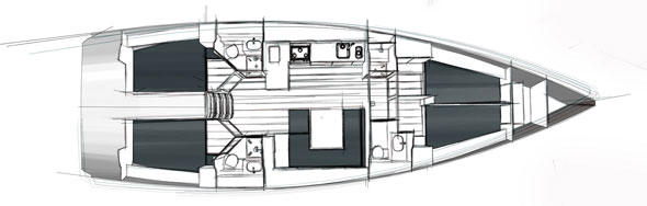 Bavaria Cruiser 44: im Vorschiff umbaubar