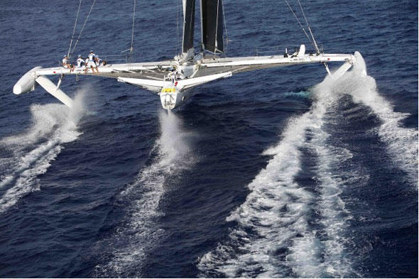 Das schnellste Segelfahrzeug der Welt: der Hydroptère