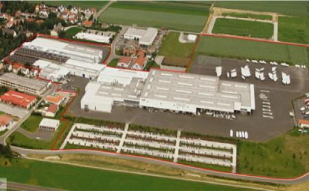 Das Bavaria-Werftgelände in Giebelstadt