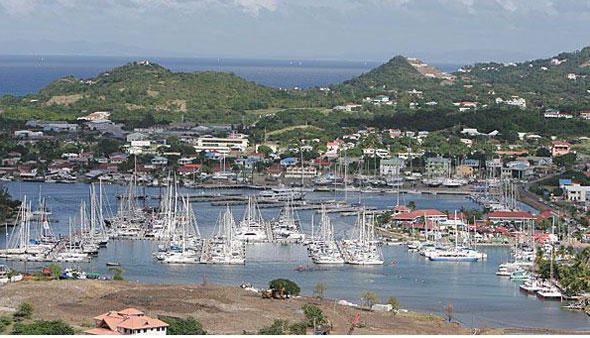 Das Ziel: Die Rodney Bay Marina auf der anderen Seite des Atlantiks