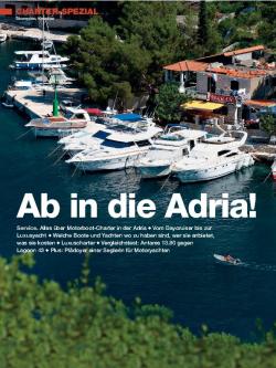 Motorboot Charter Adria, Seite 1 von 9