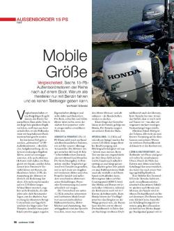 Außenborder 15 PS, 6 Motoren im Test