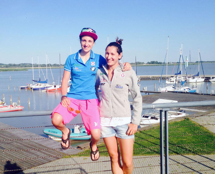 Zum ersten Mal als rein österreichisches Team auf dem Wasser: Lara Vadlau und Jolanta Ogar