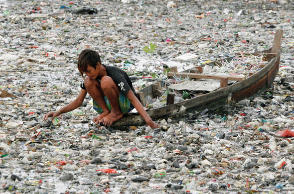 Die Müll-Problematik in Rio ist allgegenwärtig