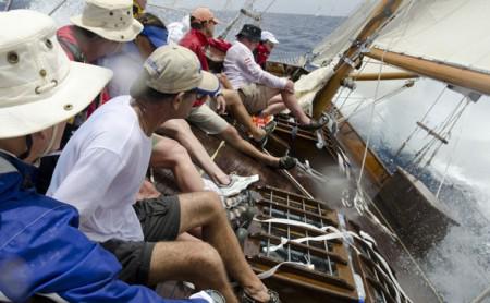 Die Mary Rose und ihre Crew bei der Antigua Classic Yacht Regatta