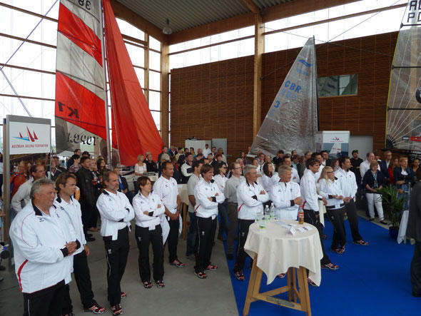 Das österreichische Segel-Olympiateam wurde in Neusiedl offiziell verabschiedet