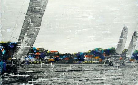 Szene vom RC-44-Austria-Cup am Traunsee