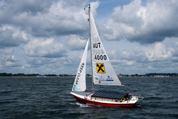Das Roboat soll hundert Stunden alleine auf der Ostsee segeln. Gelingt das, ist damit ein Weltrekord aufgestellt