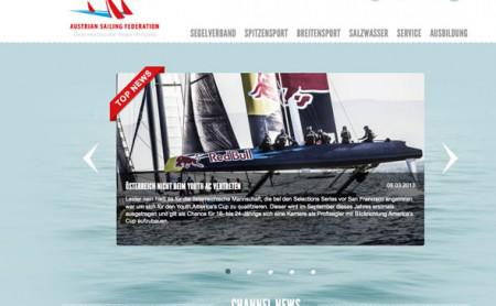 Informativ, übersichtlich und optisch ansprechend ¿ die neue Homepage des Österreichischen Segel-Verbands