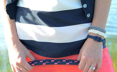 Verschönert das Handgelenk der Seglerin: Ein Armband der US-Firma Lemon and Lime