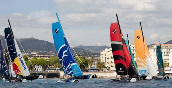 Zum voletzten Mal für 2013 kämpfen die Extreme-40-Teams in Nizza um Plätze und Punkte