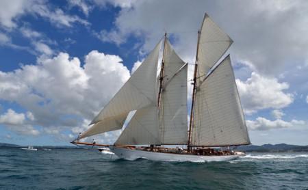 Altair, die Siegerin der Transatlantik-Regatta für Classic-Yachten