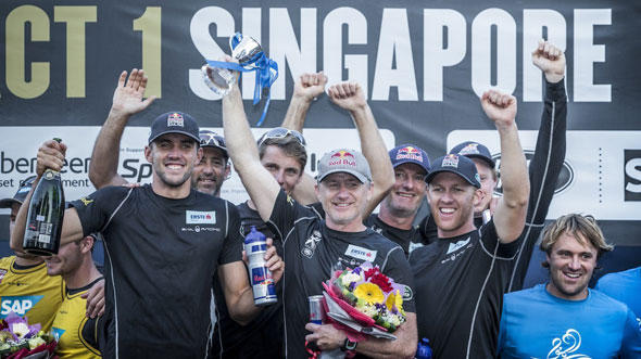 Die Bullen im Glück: Rang 1 in Singapur