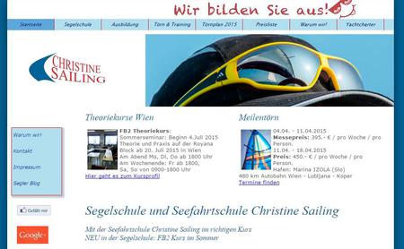 Bild: Christine Sailing Christine Sailing, Seefahrt & Segelschule