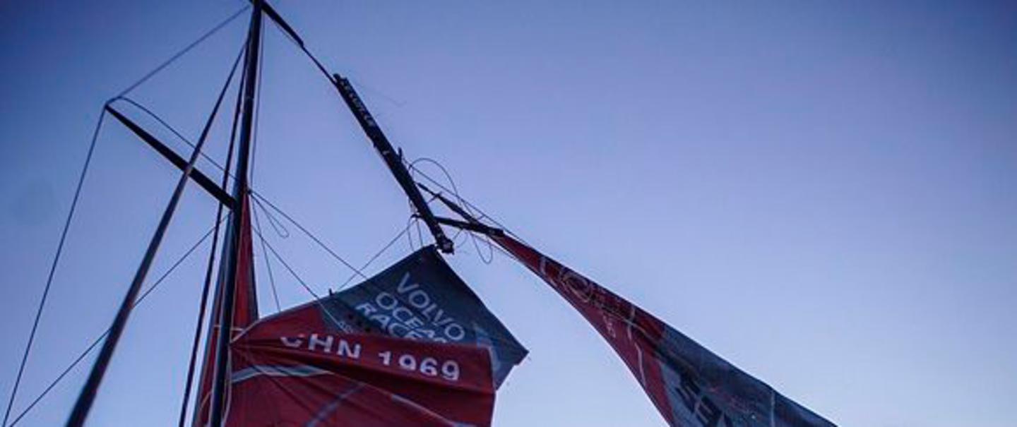 Mastbruch beim Volvo Ocean Race