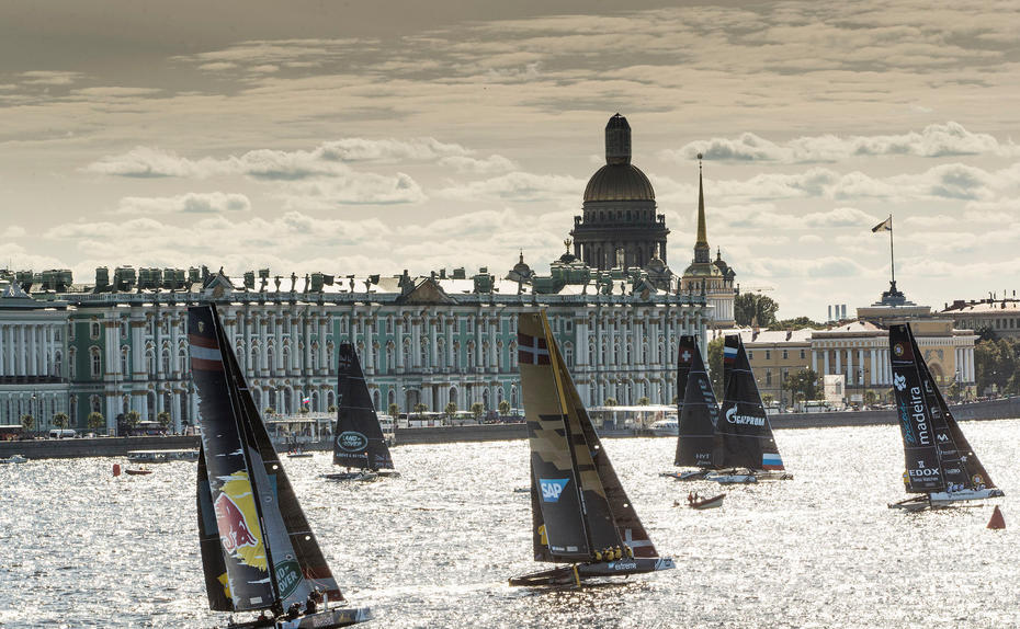 In St. Petersburg am Podium