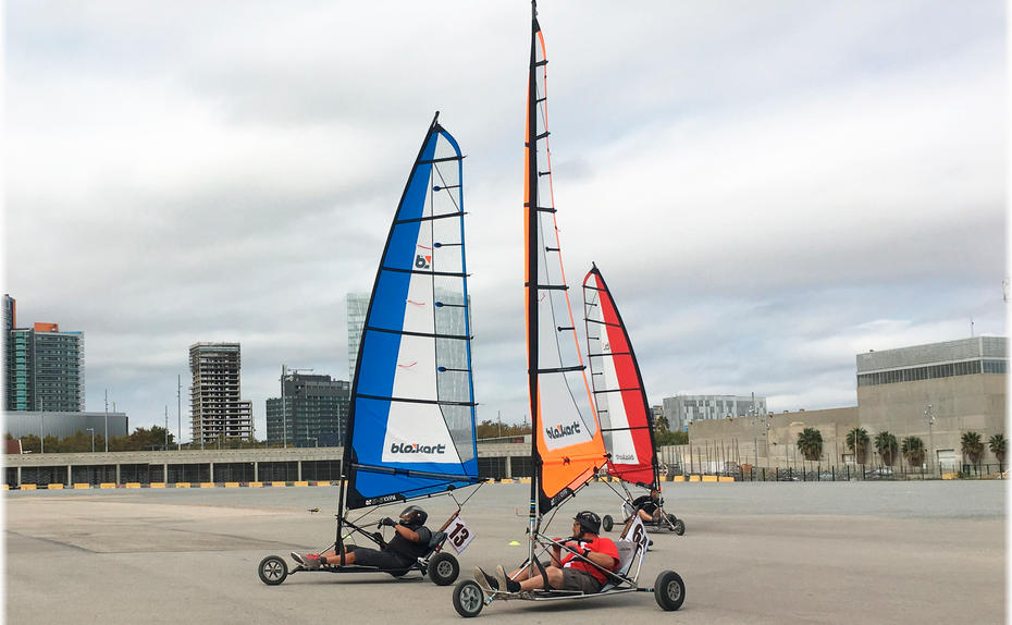 Austro-Blokart-Piloten auf der Überholspur